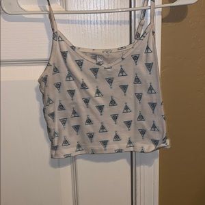 Crop top tribal print